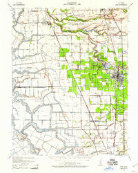 Lodi California Historical topographic map, 1:62500 scale, 15 X 15 Minute, Year 1939