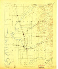 Lodi California Historical topographic map, 1:125000 scale, 30 X 30 Minute, Year 1894