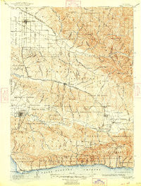 Lompoc California Historical topographic map, 1:125000 scale, 30 X 30 Minute, Year 1905