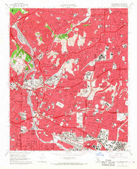 Los Angeles California Historical topographic map, 1:24000 scale, 7.5 X 7.5 Minute, Year 1966