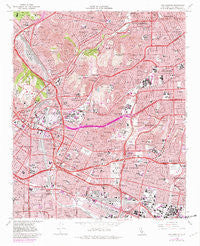 Los Angeles California Historical topographic map, 1:24000 scale, 7.5 X 7.5 Minute, Year 1966