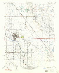 Los Banos California Historical topographic map, 1:24000 scale, 7.5 X 7.5 Minute, Year 1947