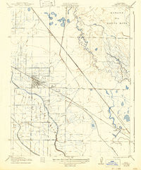 Los Banos California Historical topographic map, 1:31680 scale, 7.5 X 7.5 Minute, Year 1921