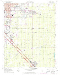 Malaga California Historical topographic map, 1:24000 scale, 7.5 X 7.5 Minute, Year 1964