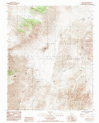 Manly Peak California Historical topographic map, 1:24000 scale, 7.5 X 7.5 Minute, Year 1984