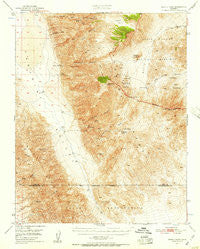 Manly Peak California Historical topographic map, 1:62500 scale, 15 X 15 Minute, Year 1950