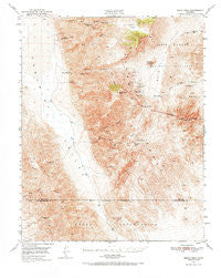 Manly Peak California Historical topographic map, 1:62500 scale, 15 X 15 Minute, Year 1950