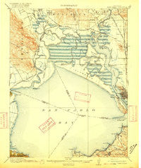 Mare Island California Historical topographic map, 1:62500 scale, 15 X 15 Minute, Year 1916