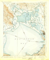 Mare Island California Historical topographic map, 1:62500 scale, 15 X 15 Minute, Year 1916