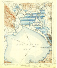 Mare Island California Historical topographic map, 1:62500 scale, 15 X 15 Minute, Year 1916