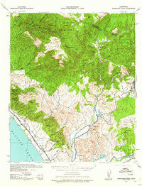 Margarita Peak California Historical topographic map, 1:62500 scale, 15 X 15 Minute, Year 1941