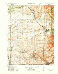 Markham Ravine California Historical topographic map, 1:62500 scale, 15 X 15 Minute, Year 1942