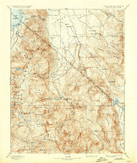 Markleeville California Historical topographic map, 1:125000 scale, 30 X 30 Minute, Year 1893