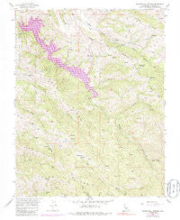 Mendenhall Springs California Historical topographic map, 1:24000 scale, 7.5 X 7.5 Minute, Year 1956