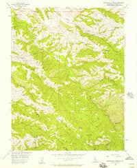 Mendenhall Springs California Historical topographic map, 1:24000 scale, 7.5 X 7.5 Minute, Year 1956
