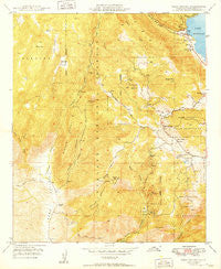 Mesa Grande California Historical topographic map, 1:24000 scale, 7.5 X 7.5 Minute, Year 1949