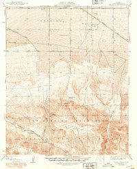 Mescal Creek California Historical topographic map, 1:24000 scale, 7.5 X 7.5 Minute, Year 1940
