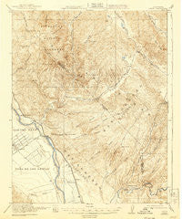Metz California Historical topographic map, 1:62500 scale, 15 X 15 Minute, Year 1921