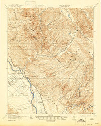 Metz California Historical topographic map, 1:62500 scale, 15 X 15 Minute, Year 1921