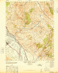 Metz California Historical topographic map, 1:62500 scale, 15 X 15 Minute, Year 1947