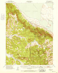 Milford California Historical topographic map, 1:62500 scale, 15 X 15 Minute, Year 1950