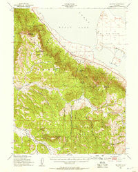 Milford California Historical topographic map, 1:62500 scale, 15 X 15 Minute, Year 1950
