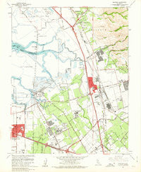 Milpitas California Historical topographic map, 1:24000 scale, 7.5 X 7.5 Minute, Year 1961