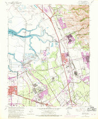 Milpitas California Historical topographic map, 1:24000 scale, 7.5 X 7.5 Minute, Year 1961