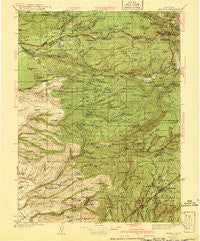 Mineral California Historical topographic map, 1:125000 scale, 30 X 30 Minute, Year 1941