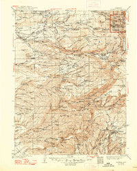 Mineral California Historical topographic map, 1:125000 scale, 30 X 30 Minute, Year 1941