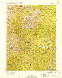 Minersville California Historical topographic map, 1:62500 scale, 15 X 15 Minute, Year 1950