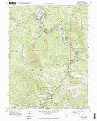 Miranda California Historical topographic map, 1:24000 scale, 7.5 X 7.5 Minute, Year 1970