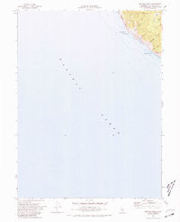 Mistake Point California Historical topographic map, 1:24000 scale, 7.5 X 7.5 Minute, Year 1969