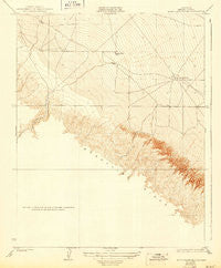 Monocline Ridge California Historical topographic map, 1:31680 scale, 7.5 X 7.5 Minute, Year 1923