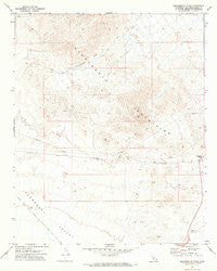 Monumental Pass California Historical topographic map, 1:24000 scale, 7.5 X 7.5 Minute, Year 1971