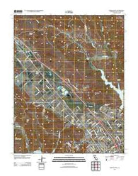 Morgan Hill California Historical topographic map, 1:24000 scale, 7.5 X 7.5 Minute, Year 2012