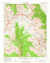 Mount Whitney California Historical topographic map, 1:62500 scale, 15 X 15 Minute, Year 1956