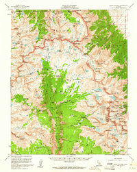 Mount Whitney California Historical topographic map, 1:62500 scale, 15 X 15 Minute, Year 1956