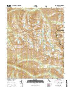 Mount Clarence King California Current topographic map, 1:24000 scale, 7.5 X 7.5 Minute, Year 2015