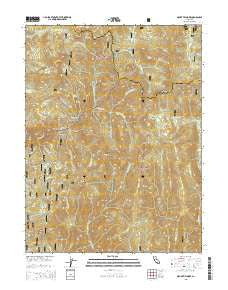 Mount Fillmore California Current topographic map, 1:24000 scale, 7.5 X 7.5 Minute, Year 2015