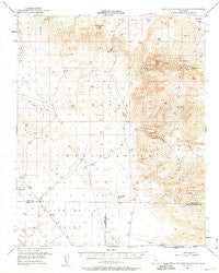 Mountain Springs Canyon California Historical topographic map, 1:62500 scale, 15 X 15 Minute, Year 1953