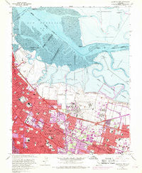 Mountain View California Historical topographic map, 1:24000 scale, 7.5 X 7.5 Minute, Year 1961