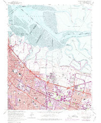 Mountain View California Historical topographic map, 1:24000 scale, 7.5 X 7.5 Minute, Year 1961