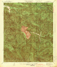 Mt. Baden-Powell California Historical topographic map, 1:24000 scale, 7.5 X 7.5 Minute, Year 1940
