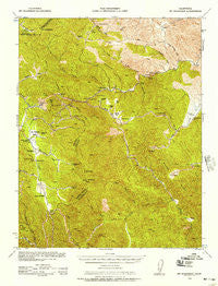 Mt. Boardman California Historical topographic map, 1:62500 scale, 15 X 15 Minute, Year 1938