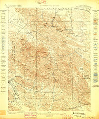 Mt. Diablo California Historical topographic map, 1:62500 scale, 15 X 15 Minute, Year 1898