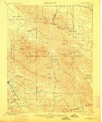 Mt. Diablo California Historical topographic map, 1:62500 scale, 15 X 15 Minute, Year 1898