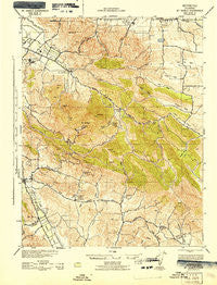 Mt. Diablo California Historical topographic map, 1:62500 scale, 15 X 15 Minute, Year 1943