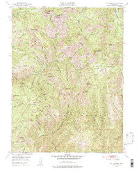 Mt. Fillmore California Historical topographic map, 1:24000 scale, 7.5 X 7.5 Minute, Year 1951