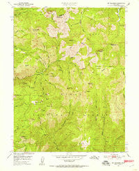 Mt. Fillmore California Historical topographic map, 1:24000 scale, 7.5 X 7.5 Minute, Year 1951